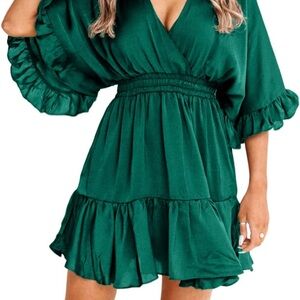 V Neck Casual Dress